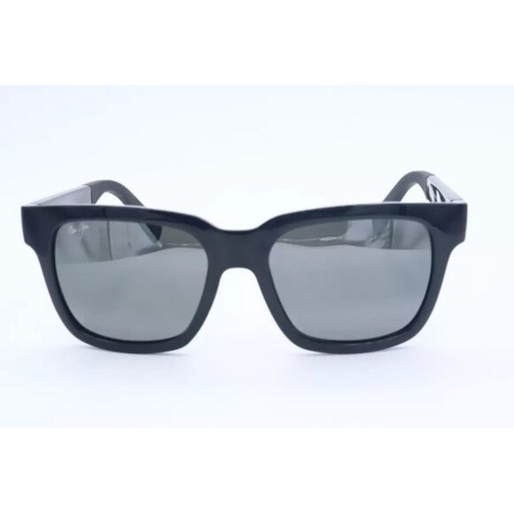 Maui Jim 540-02 Rectangle Black Sunglasses Neutral Grey Polarized Lenses 54mm - Picture 4 of 7